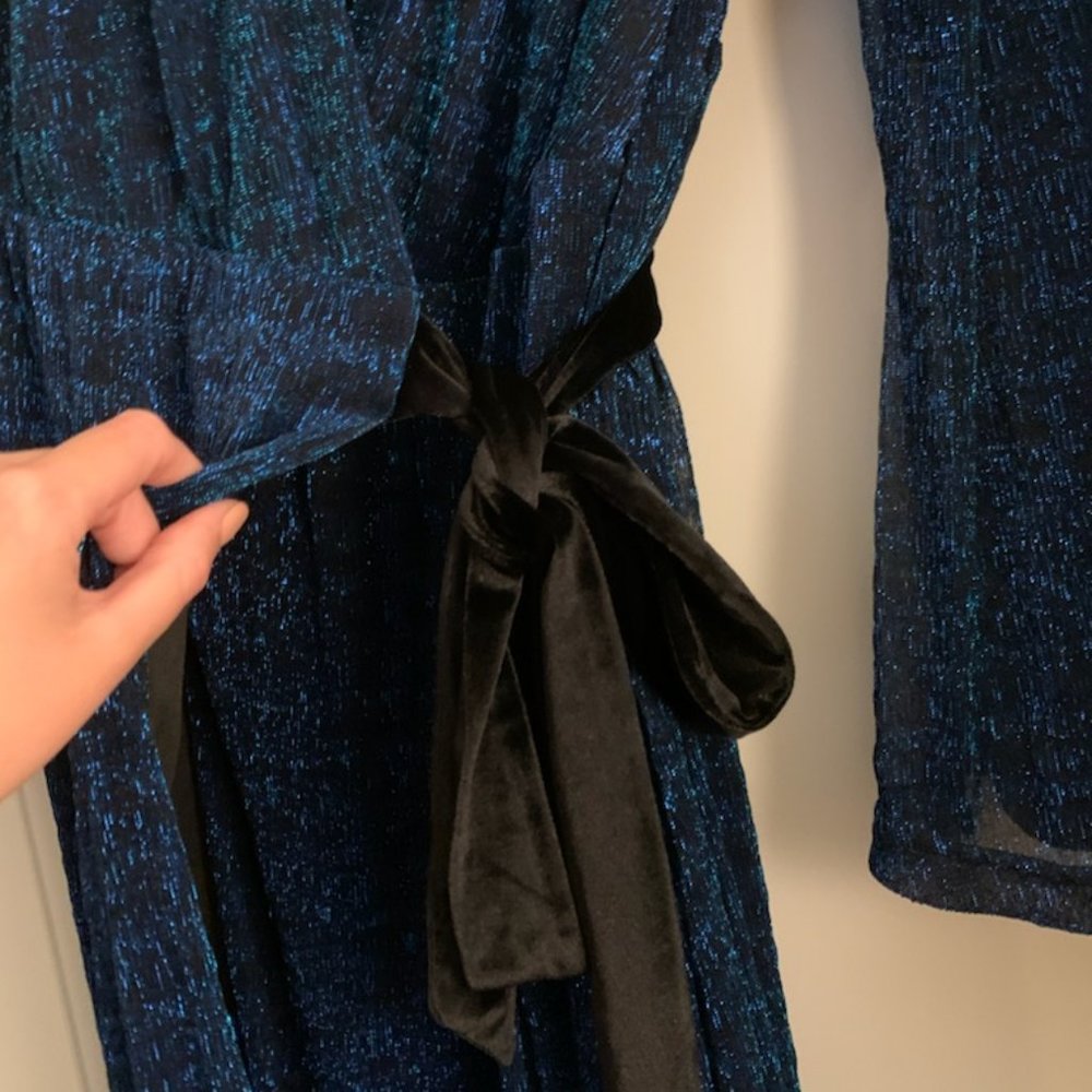 ModCloth Shining Sea Wrap Dress - 70s Vibes - Picture 3 of 5